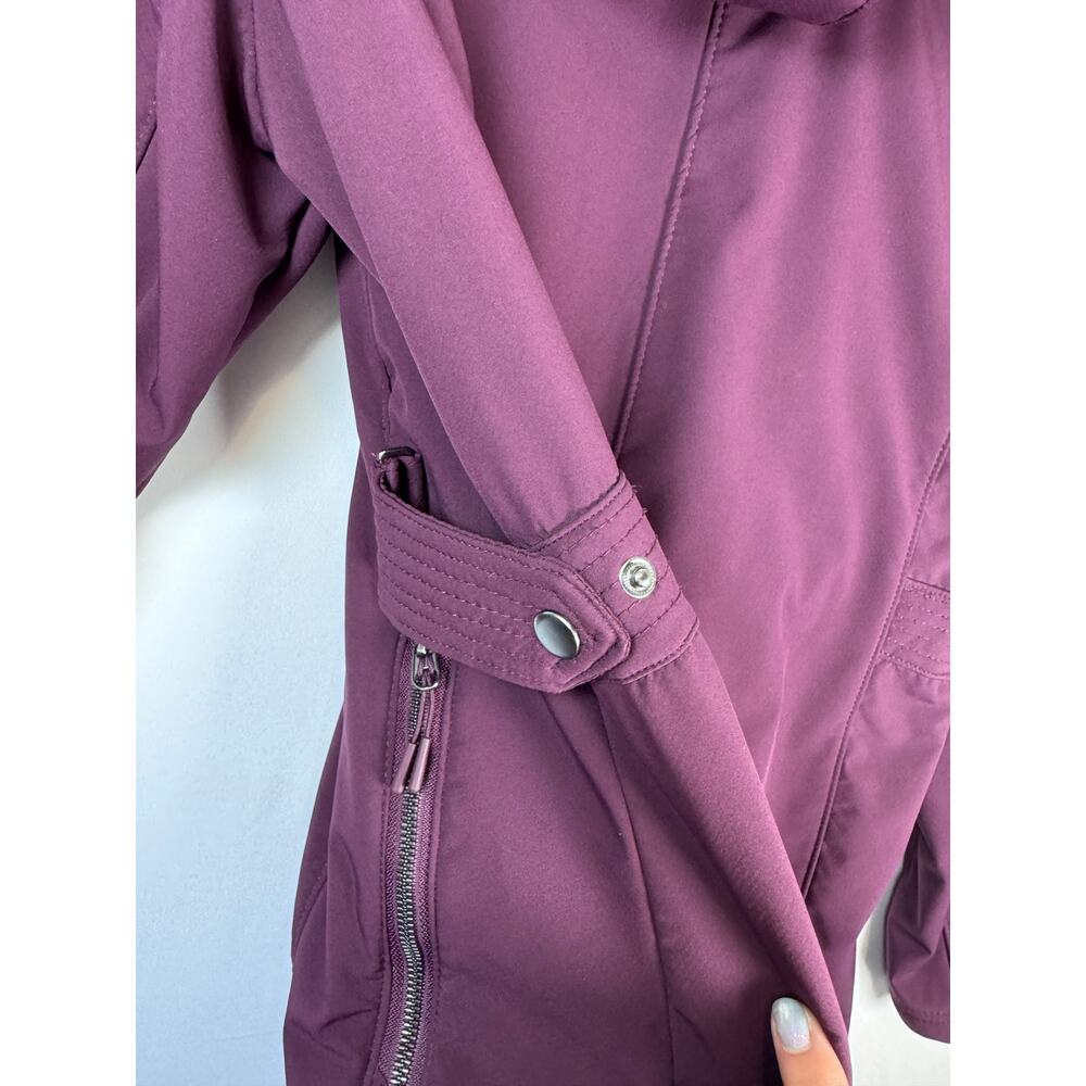 ZeroXposur Women's Softshell Jacket XL Purple Faux Fur Lined Hooded Winter - Picture 10 of 11